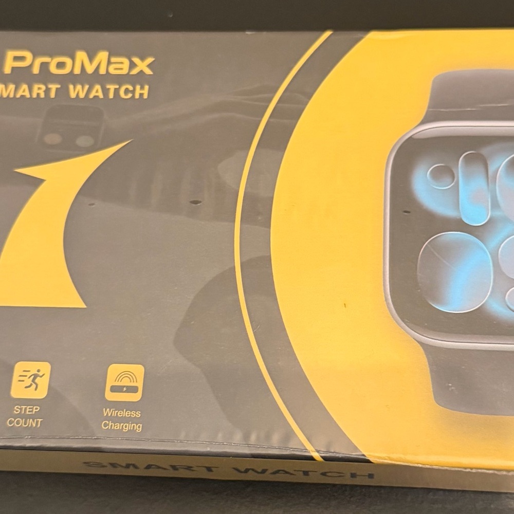 Roma ProMax Smartwatch - Black and Yellow